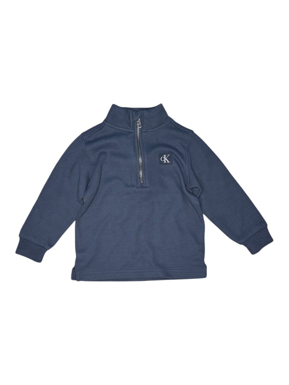 Calvin Klein Jeans Blue Half-Zip Pullover Sweatshirt Size 3